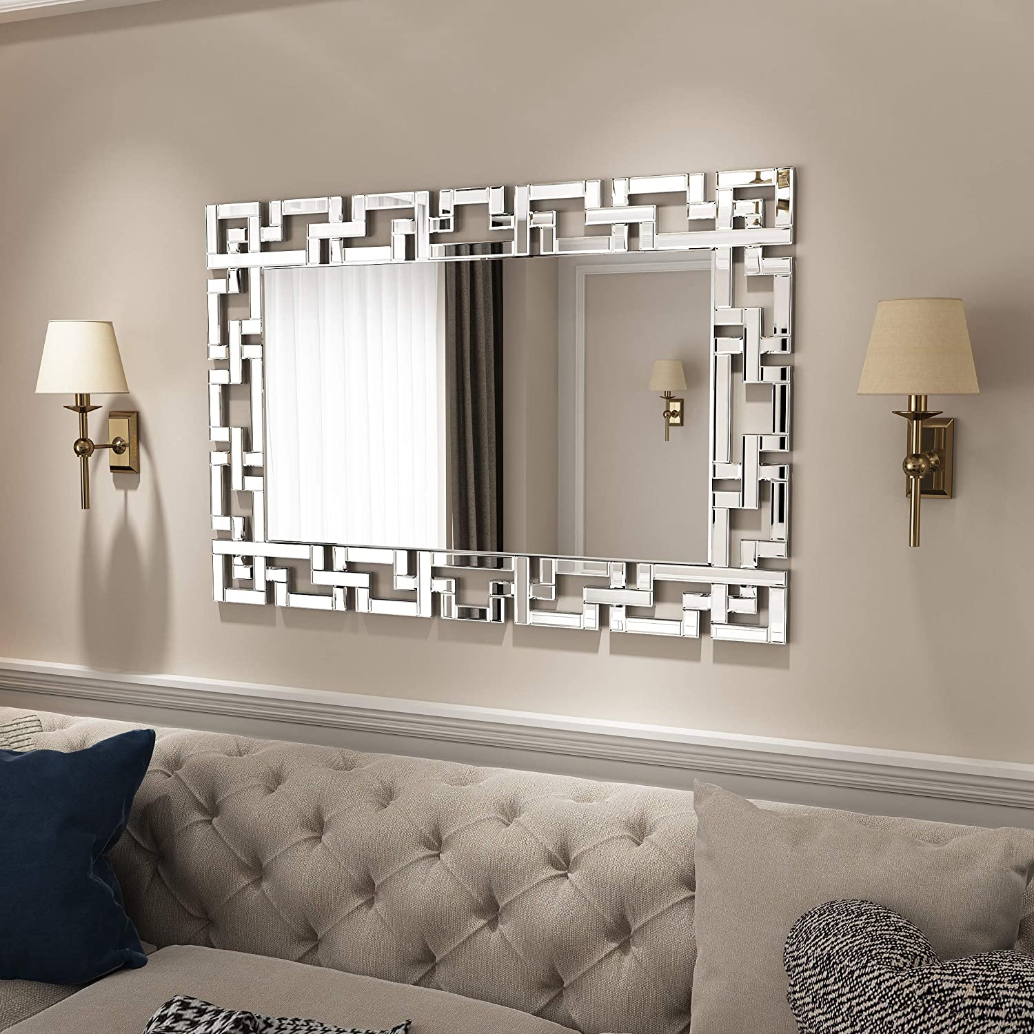 décoration murale avec des miroirs