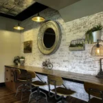 brown wooden table and chairs